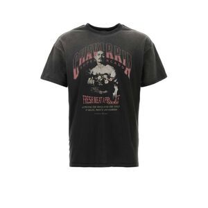 Willy Chavarria Men Slate Cotton San Chachi T-Shirt